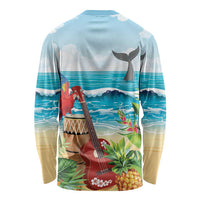 Aloha Honolulu Festival Long Sleeve Shirt Ukulele By The Shore LT7 - Polynesian Pride