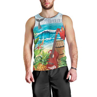 Aloha Honolulu Festival Men Tank Top Ukulele By The Shore
