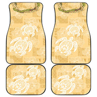 Aloha Honolulu Festival Car Mats Hawaii Kapa Mix Flowers Lei