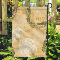 Aloha Honolulu Festival Garden Flag Hawaii Kapa Mix Flowers Lei LT7 Garden Flag Yellow - Polynesian Pride