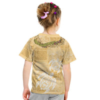 Aloha Honolulu Festival Kid T Shirt Hawaii Kapa Mix Flowers Lei LT7 - Polynesian Pride