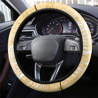 Aloha Honolulu Festival Steering Wheel Cover Hawaii Kapa Mix Flowers Lei LT7 - Polynesian Pride