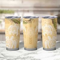 Aloha Honolulu Festival Tumbler Cup Hawaii Kapa Mix Flowers Lei LT7 - Polynesian Pride