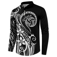 Polynesia Beach Volleyball Personalized Button Sweatshirt Basic LT7 - Polynesian Pride