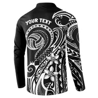 Polynesia Beach Volleyball Personalized Button Sweatshirt Basic LT7 - Polynesian Pride