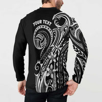 Polynesia Beach Volleyball Personalized Button Sweatshirt Basic LT7 - Polynesian Pride