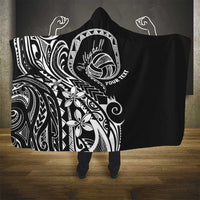 Polynesia Beach Volleyball Personalized Hooded Blanket Basic