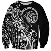 Polynesia Beach Volleyball Personalized Sweatshirt Basic LT7 Unisex Black - Polynesian Pride