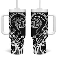 Polynesia Beach Volleyball Personalized Tumbler With Handle Basic