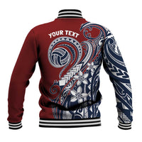 Polynesia Beach Volleyball Personalized Baseball Jacket Special LT7 - Polynesian Pride