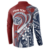 Polynesia Beach Volleyball Personalized Button Sweatshirt Special LT7 - Polynesian Pride