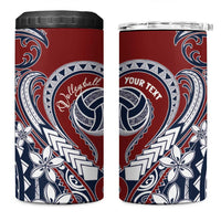 Polynesia Beach Volleyball Personalized 4 in 1 Can Cooler Tumbler Special