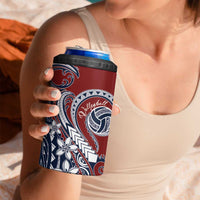 Polynesia Beach Volleyball Personalized 4 in 1 Can Cooler Tumbler Special