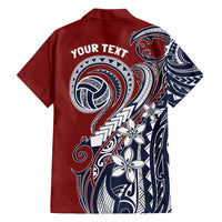 Polynesia Beach Volleyball Personalized Family Matching Off Shoulder Maxi Dress and Hawaiian Shirt Special