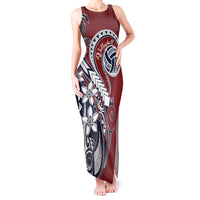 Polynesia Beach Volleyball Personalized Tank Maxi Dress Special LT7 Women Red Blue - Polynesian Pride