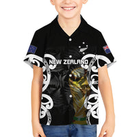 New Zealand WC2026 Custom Black Hawaiian Shirt Silver Fern