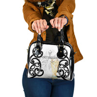 New Zealand WC2026 White Shoulder Handbag Silver Fern