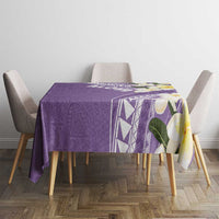 Aloha Hawaii Festive Tablecloth Frangipani Lace Classic - Lavender