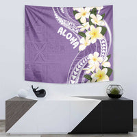 Aloha Hawaii Festive Tapestry Frangipani Lace Classic - Lavender