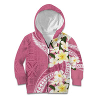Aloha Hawaii Festive Kid Hoodie Frangipani Lace Classic - Rosy