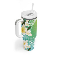 Aloha Hawaii Festive Tumbler With Handle Frangipani Lace Classic - Summer Vibes