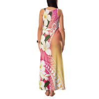 Aloha Hawaii Festive Family Matching Tank Maxi Dress and Hawaiian Shirt Frangipani Lace Classic - Spring Vibes