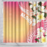 Aloha Hawaii Festive Shower Curtain Frangipani Lace Classic - Spring Vibes