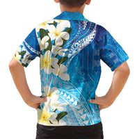Aloha Hawaii Festive Family Matching Short Sleeve Bodycon Dress and Hawaiian Shirt Frangipani Lace Classic - Oceanic LT7 - Polynesian Pride