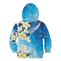 Aloha Hawaii Festive Kid Hoodie Frangipani Lace Classic - Oceanic