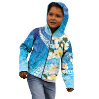 Aloha Hawaii Festive Kid Hoodie Frangipani Lace Classic - Oceanic