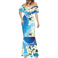 Aloha Hawaii Festive Mermaid Dress Frangipani Lace Classic - Oceanic