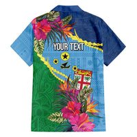 Personalized Malampa Fiji Day Together We Grow Family Matching Off Shoulder Short Dress and Hawaiian Shirt Special Tapa Mix - Polynesian Pride