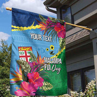 Personalized Malampa Fiji Day Together We Grow Garden Flag Special Tapa Mix - Polynesian Pride