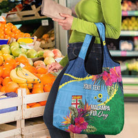Personalized Malampa Fiji Day Together We Grow Grocery Bag Special Tapa Mix - Polynesian Pride