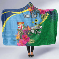 Personalized Malampa Fiji Day Together We Grow Hooded Blanket Special Tapa Mix - Polynesian Pride