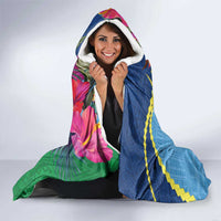 Personalized Malampa Fiji Day Together We Grow Hooded Blanket Special Tapa Mix - Polynesian Pride