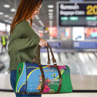 Personalized Malampa Fiji Day Together We Grow Travel Bag Special Tapa Mix - Polynesian Pride