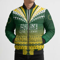 Cook Islands Rugby Custom Bomber Puffer Jacket Kuki Avaiki LT7 - Polynesian Pride