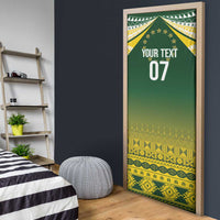 Cook Islands Rugby Custom Door Cover Kuki Avaiki LT7 - Polynesian Pride