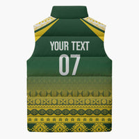 Cook Islands Rugby Custom Sleeveless Puffer Jacket Kuki Avaiki LT7 - Polynesian Pride