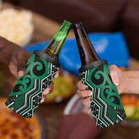 Maori Taniko Patterns 4 in 1 Can Cooler Tumbler Pounamu Patiki Motifs Mix Whakairo Ngaru