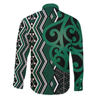 Maori Taniko Patterns Family Matching Mermaid Dress and Hawaiian Shirt Pounamu Patiki Motifs Mix Whakairo Ngaru LT7 - Polynesian Pride