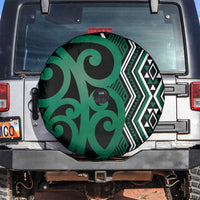 Maori Taniko Patterns Spare Tire Cover Pounamu Patiki Motifs Mix Whakairo Ngaru