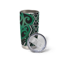 Maori Taniko Patterns Tumbler Cup Pounamu Patiki Motifs Mix Whakairo Ngaru