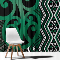 Maori Taniko Patterns Window Curtain Pounamu Patiki Motifs Mix Whakairo Ngaru
