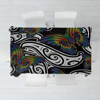 Aotearoa Takatapui Pride Tablecloth Rainbow Butterfly - Free To Love