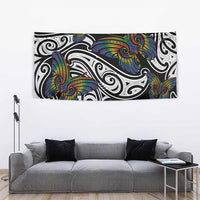 Aotearoa Takatapui Pride Tapestry Rainbow Butterfly - Free To Love