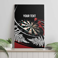 New Zealand Darts Personalised Canvas Wall Art Silver Fern Dynamic