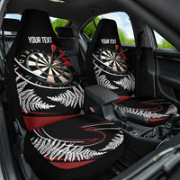New Zealand Darts Personalised Car Seat Cover Silver Fern Dynamic