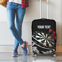 New Zealand Darts Personalised Luggage Cover Silver Fern Dynamic